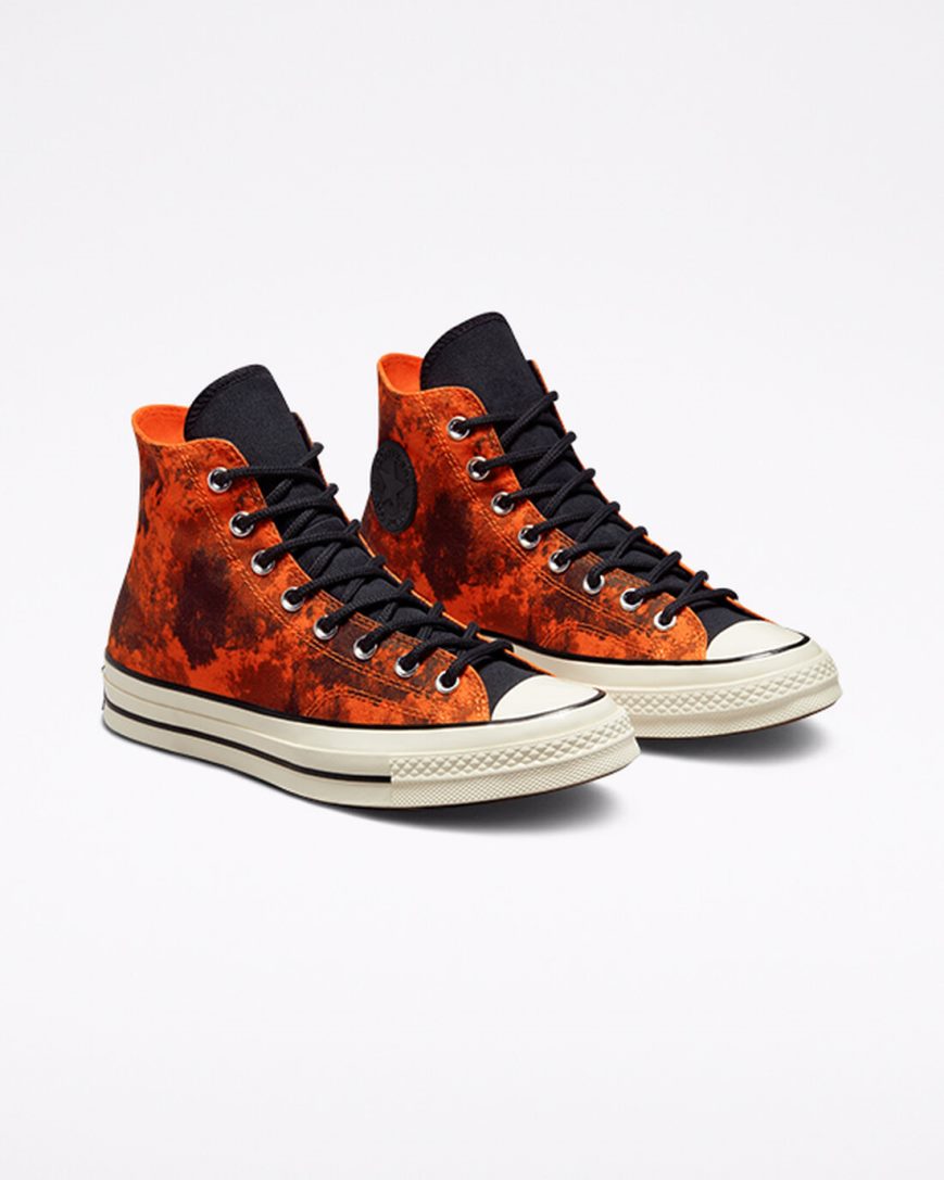 Men's Converse Chuck 70 GORE-TEX® High Top Shoes Orange / Black | AU 5C98ED